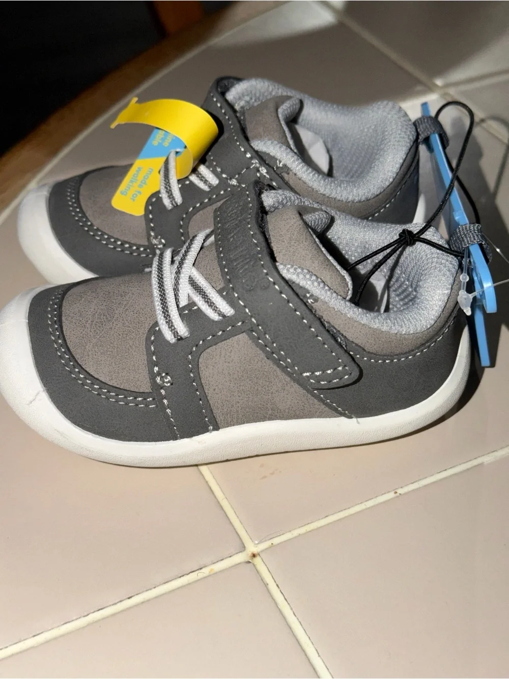 Stride Rite Gray Toddler Hook-and-Loop Sneakers